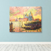 Het Grote Kanaal van Entrance, Venetië | Paul Sign Canvas Afdruk (Insitu (Houten vloer))