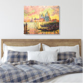 Het Grote Kanaal van Entrance, Venetië | Paul Sign Canvas Afdruk (Insitu (Slaapkamer))