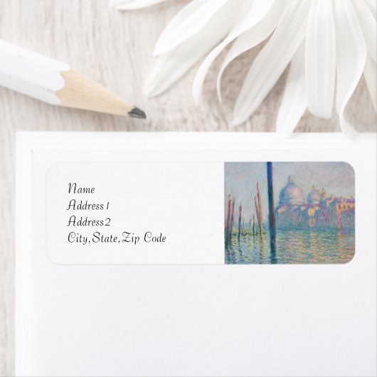 Het Grote Kanaal van Monet Etiket (Insitu)