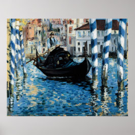 Het Grote Kanaal van Venetië door Manet - Poster
