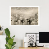 Het Grote Kanaal, Venetië, gegraveerd door William Poster (Thuiskantoor)