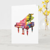 Het grote Kleurrijke Abstracte Wenskaart van de Kaart (Gele Bloem)