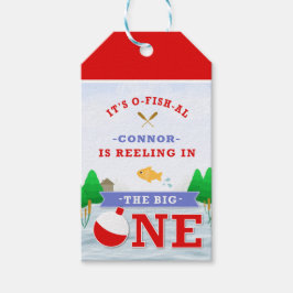 Het grote kleurrijke thema Vist 1 september Cadeaulabel