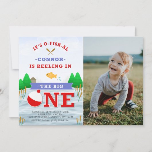 Het grote kleurrijke thema Vist 1 september Kaart (Voorkant)