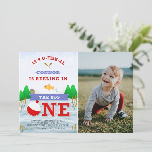 Het grote kleurrijke thema Vist 1 september Kaart (Staand voorkant)