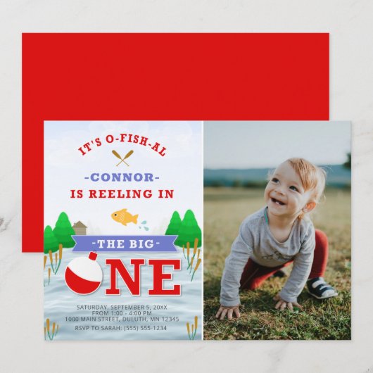 Het grote kleurrijke thema Vist 1 september Kaart (Voorkant / Achterkant)