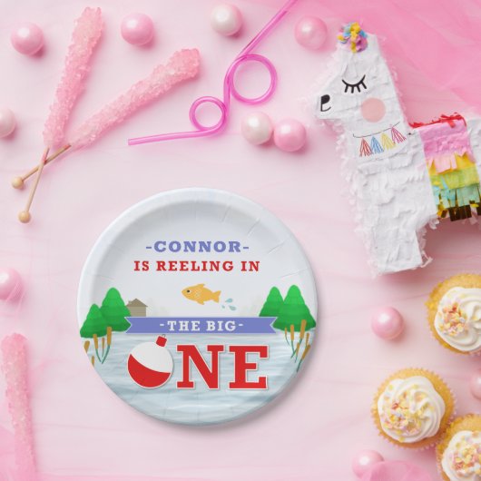 Het grote kleurrijke thema Vist 1 september Papieren Bordje (Feest)