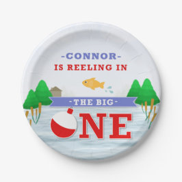 Het grote kleurrijke thema Vist 1 september Papieren Bordje