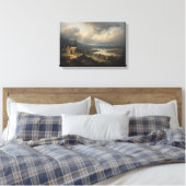 Het Grote Meer Canvas Afdruk (Insitu (Slaapkamer))
