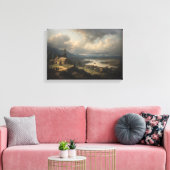 Het Grote Meer Canvas Afdruk (Insitu (Woonkamer))