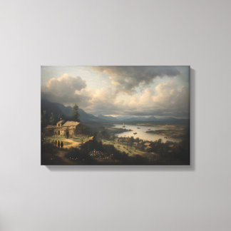Het Grote Meer Canvas Afdruk