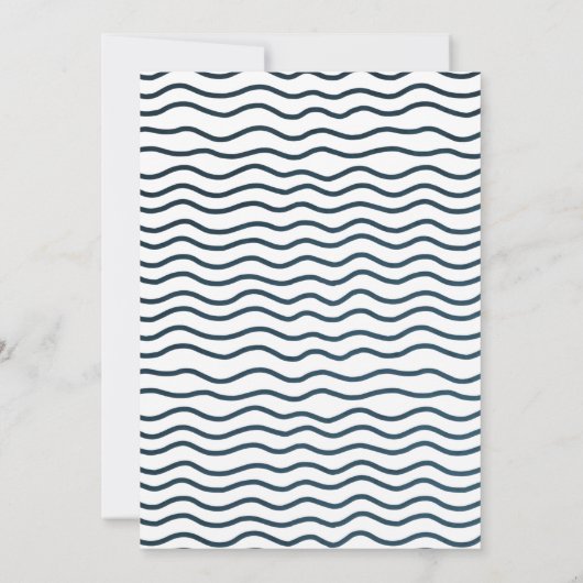 Het grote meisje dat de eerste verjaardag Vist Kaart (Achterkant)