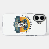 Het grote moment van de hond Case-Mate iPhone case (Achterkant (horizontaal))
