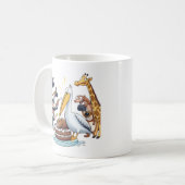 Het grote moment van de Pelikaan, Pelikaan probeer Koffiemok (Voorkant links)