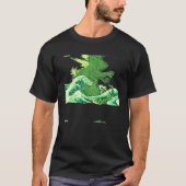 Het grote monster van Kanagawa Wave Team Godzilla  T-shirt (Voorkant)
