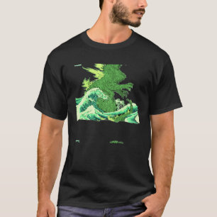 Het grote monster van Kanagawa Wave Team Godzilla T-shirt