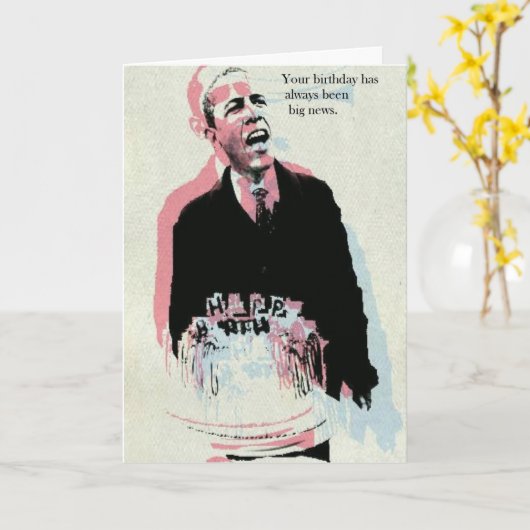 Het grote nieuws van Obama Kaart (Gele Bloem)