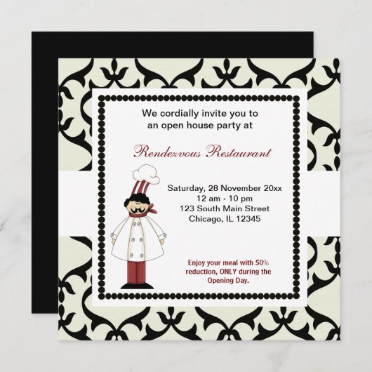 Het grote Openen Kaart (Voorkant / Achterkant)