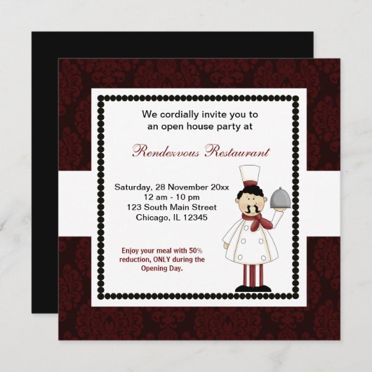 Het grote Openen Kaart (Voorkant / Achterkant)