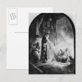Het Grote Opheffen van Lazarus Briefkaart (Voorkant / Achterkant)