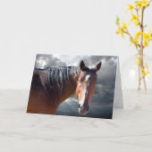 Het grote Paard van het Kwart van de Baai Kaart (Gele Bloem)