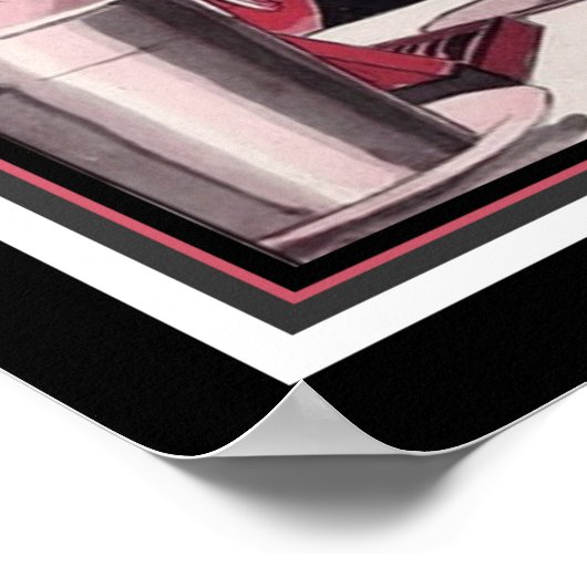 "Het grote paleis in Montmarte" 1926 Art Deco Poster (Hoek)