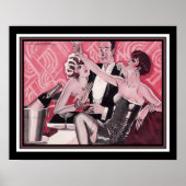 "Het grote paleis in Montmarte" 1926 Art Deco Poster (Voorkant)