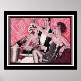 "Het grote paleis in Montmarte" 1926 Art Deco Poster