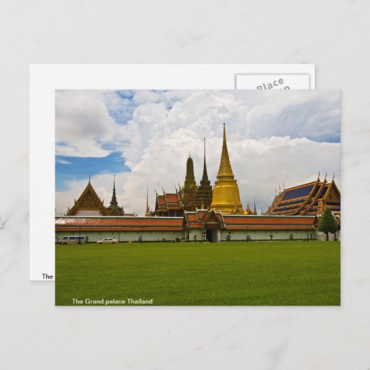 Het grote paleis Thailand Briefkaart (Voorkant / Achterkant)