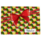 Het Grote Patroon van het Tennis van Kerstmis - Groot Cadeauzakje (Achterkant)