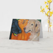 Het grote pompoen Wenskaart Kaart (Gele Bloem)