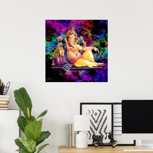 Het Grote Poster Ganesh Ganapati (Thuiskantoor)