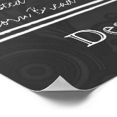 Het grote  Poster van het Menu van de Windweduwen  (Hoek)