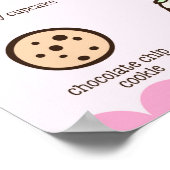 Het grote Poster van Kawaii Bakery van het Menu me (Hoek)