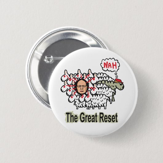 Het grote resetten ronde button 5,7 cm (Voorkant /achterkant)