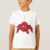 Het grote rode spin kinder t-shirt (Voorkant)