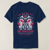 Het grote Sir Pentious-embleem T-shirt (Design voorkant)