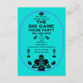 Het grote spel BBQ House Party Informatiekaartje (Voorkant)