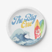 Het grote Surf eerste verjaardag Bord (Voorkant)