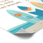 Het grote Surf op Surf van de 'Birthday Milestone' Poster (Hoek)