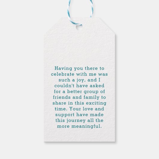 Het grote surfen verjaardagsfeest dank je cadeaulabel (Achterkant)