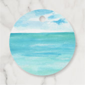 Het grote surfende retro-strandfeest bedankt je bedankjes labels (Achterkant)