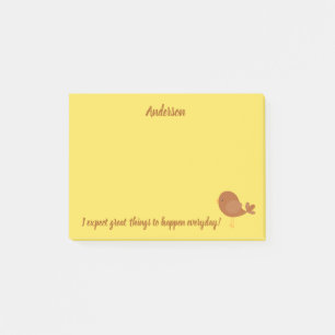Het grote thema van de dingenvogel post-it® notes