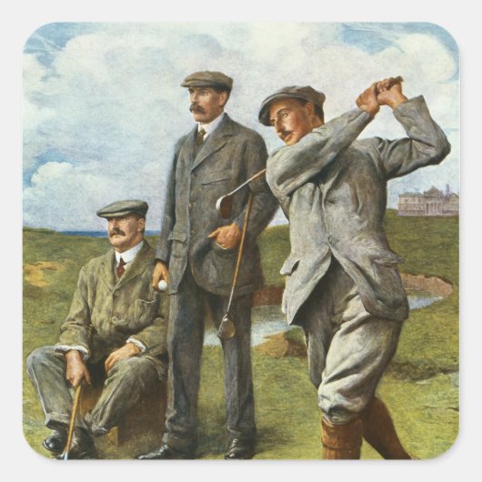 Het grote triumviraat vierkante sticker (Voorkant)