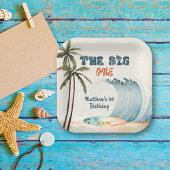 Het grote tropische Surf verjaardagsfeest Papieren Bordje