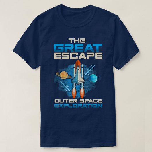 Het grote uiteinde van de ruimteverkenning t-shirt (Design voorkant)