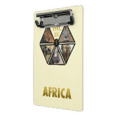 Het grote vijf-Afrikaanse miniknembord Mini Klembord (Angled2)