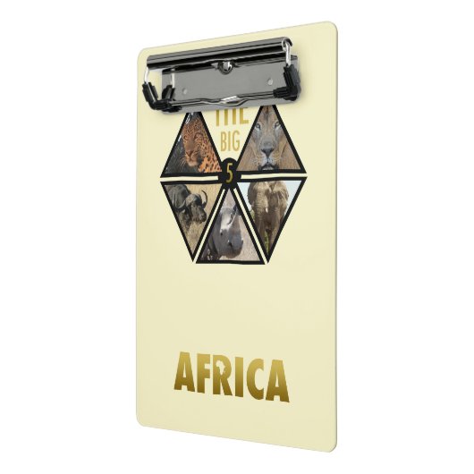 Het grote vijf-Afrikaanse miniknembord Mini Klembord (Angled2)