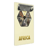 Het grote vijf-Afrikaanse miniknembord Mini Klembord (Schuin)