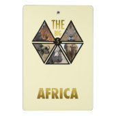Het grote vijf-Afrikaanse miniknembord Mini Klembord (Achterkant)